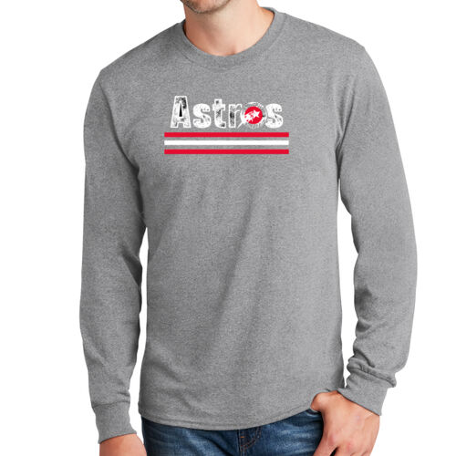 Adult Port & Company® Long Sleeve Core Cotton Tee Thumbnail